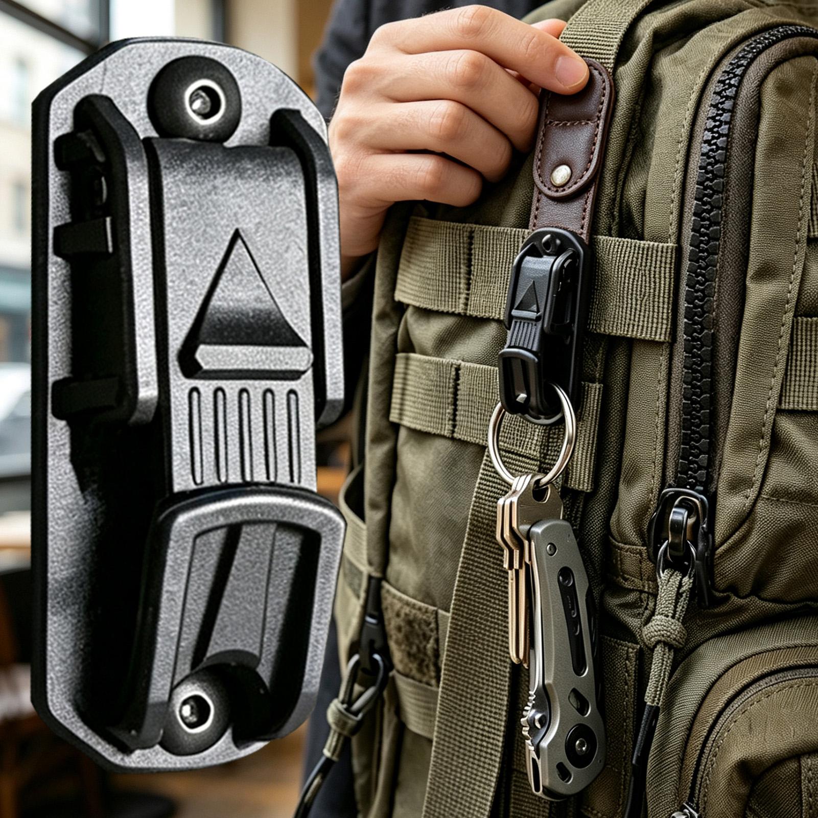 Outdoor Adventure Backpack - Clip de ceinture multifonctionnel avec mousqueton
